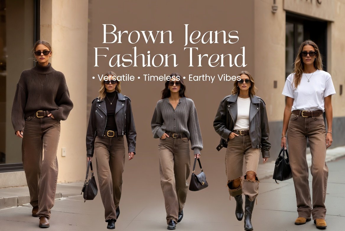Brown Jeans Fashion Trend: The Denim Color Everyone’s Suddenly Wearing
