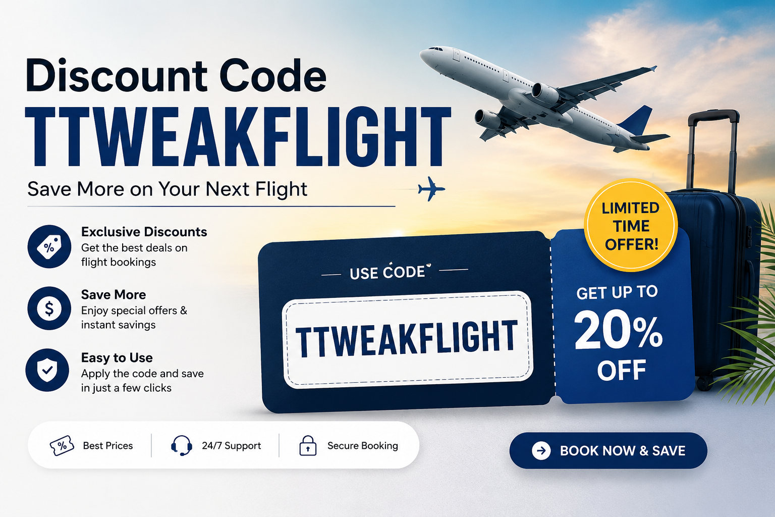 Discount Code TTweakFlight: How to Actually Save Money on Flights in 2026