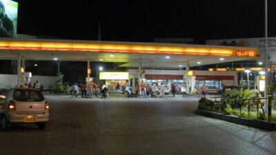 A Shell petrol station in Karachi, Pakistan