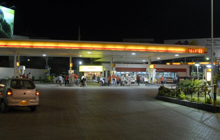 A Shell petrol station in Karachi, Pakistan