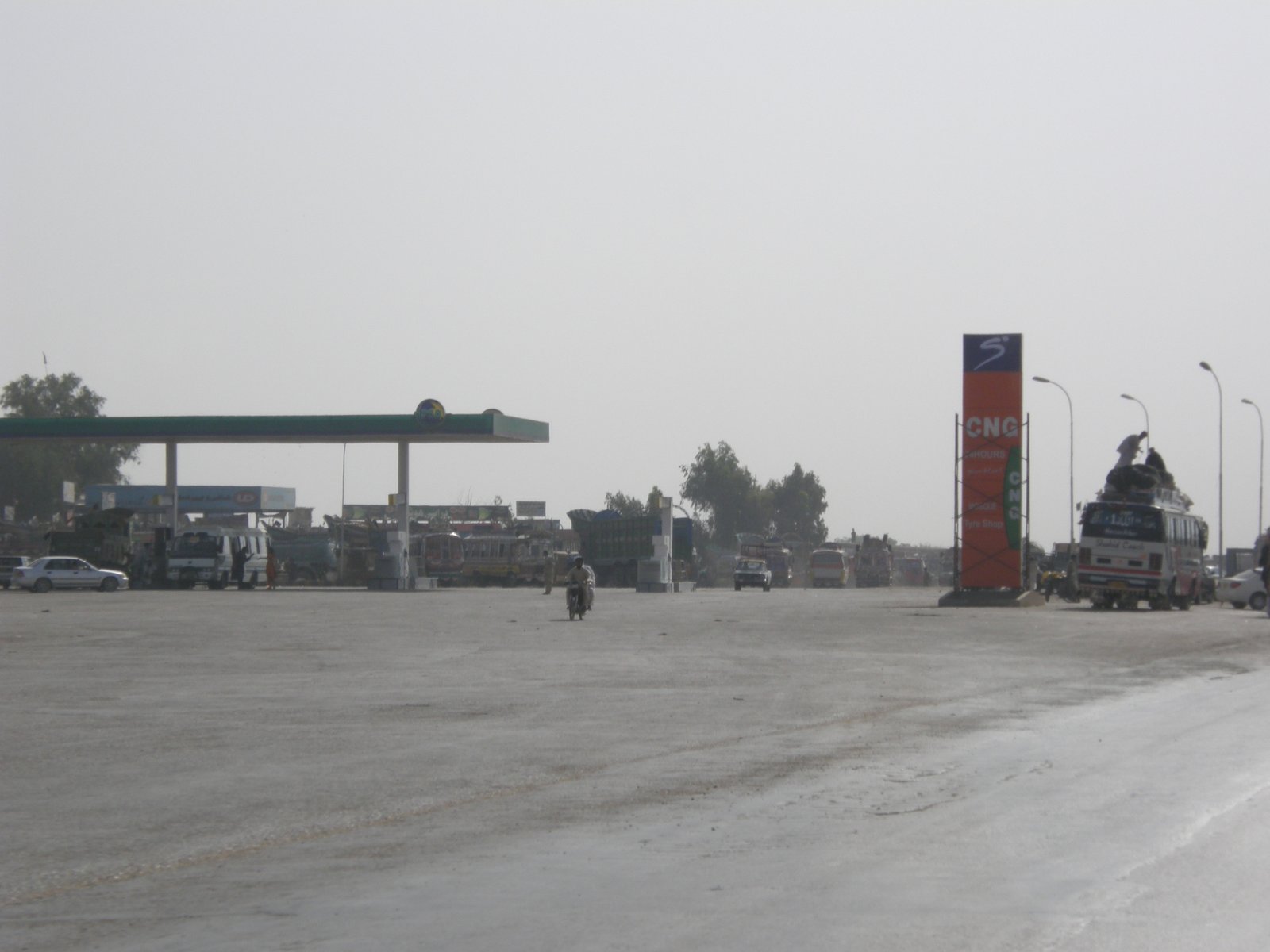 PSO petrol station in Hyderabad, Pakistan.