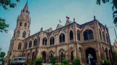 Government College University Lahore clock tower and main building