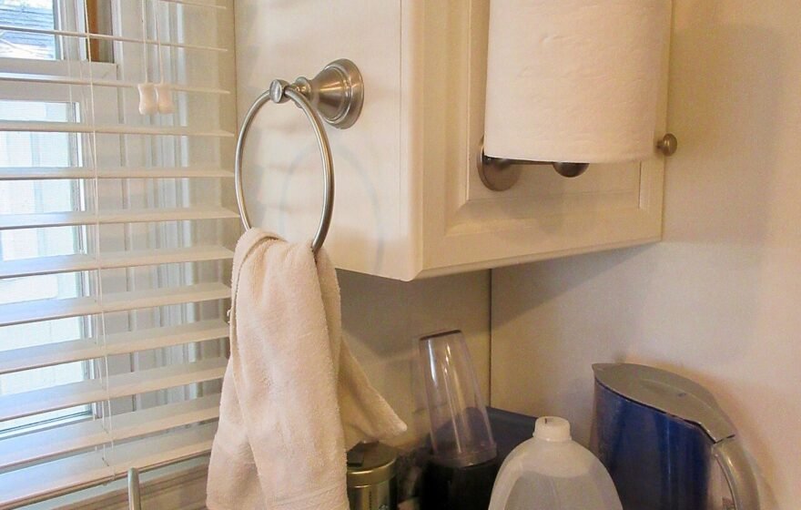 Filtered water in a home kitchen
