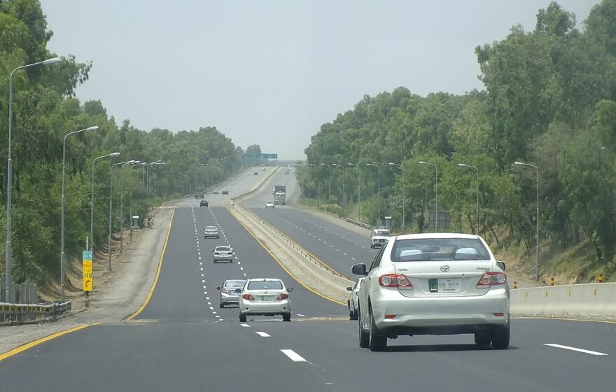 The M-2 Motorway in Pakistan
