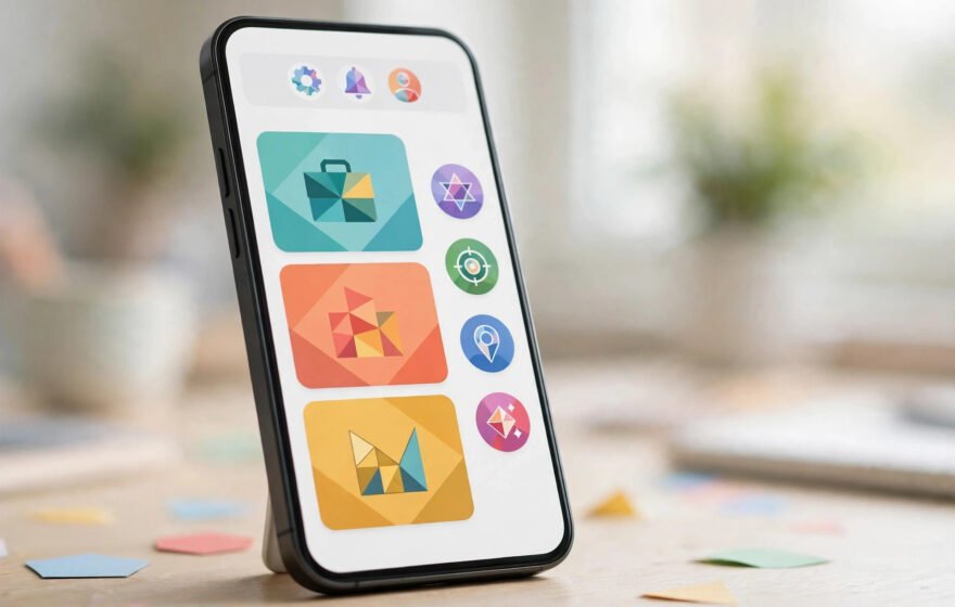 Smartphone showing Digital Youth Hub app with career opportunity cards