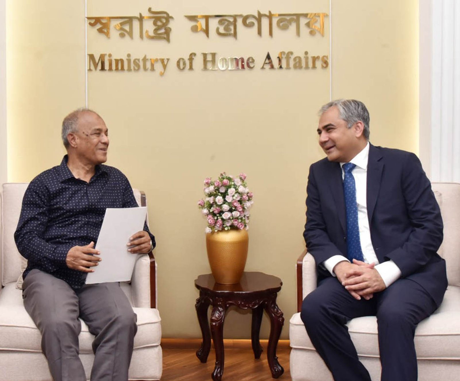 Interior Minister Mohsin Naqvi during an official visit to Dhaka (file photo)
